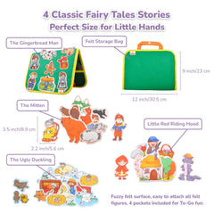 CHEFAN Little Red Riding Hood felt set promotes vivid narrative play