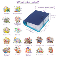 CHEFAN felt storage binder keeps all pieces neatly organized for quick setup.