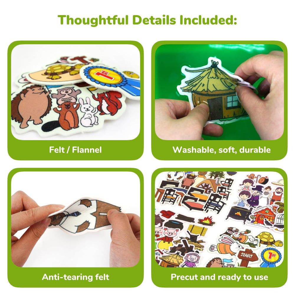 CHEFAN Goldilocks and Bears figures for engaging scenes.