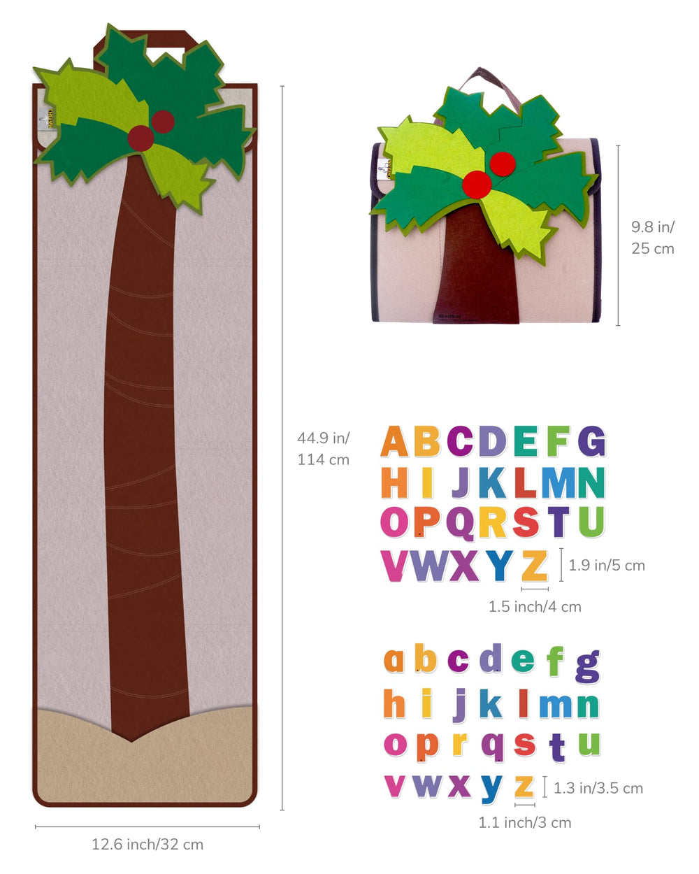 CHEFAN Letter Tree letters arranged on tree to practice alphabet