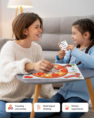 CHEFAN Pizza Counting Toddler Toys order sheets guide counting and sequencing