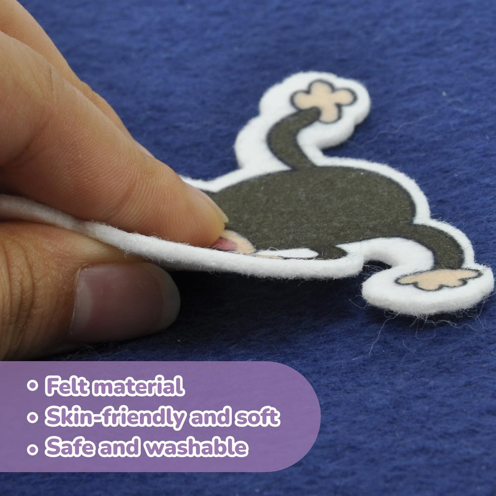 CHEFAN Three Little Pigs felt pieces for vibrant, hands-on early learning activities
