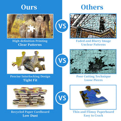 CHengQiSM zebras landscape puzzle, presents a colorful challenge for adults.