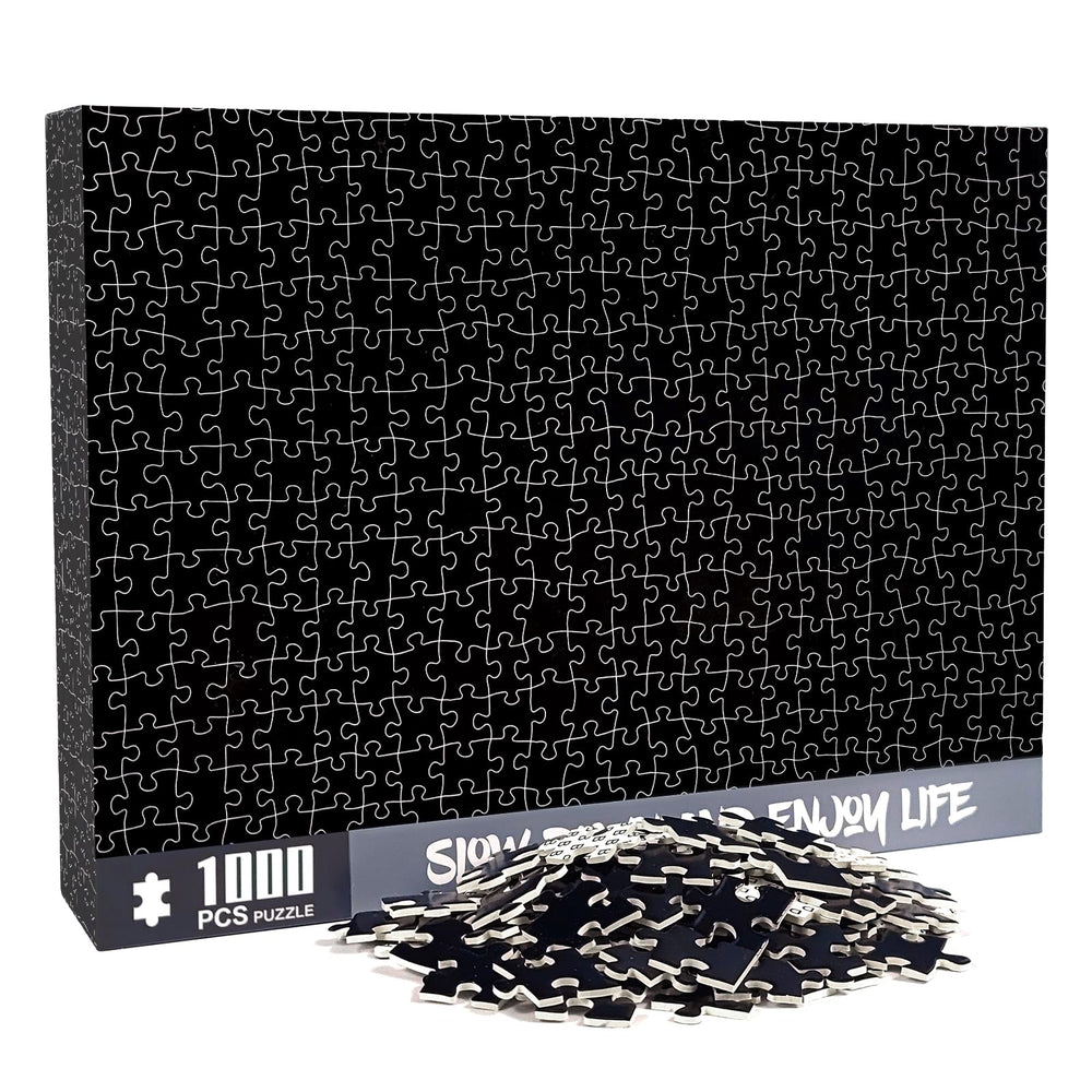 CHengQiSM solid black 1000-piece puzzle offering a focused, challenging experience for adults.