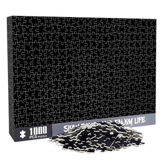 CHengQiSM solid black 1000-piece puzzle offering a focused, challenging experience for adults.