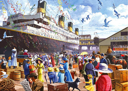 CHengQiSM Titanic puzzle image highlights a classic ocean liner for focused leisure.