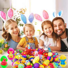 Cherislpy eggs feature animal pull-back toys for active egg hunts.