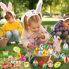 Cherislpy variety of mini toys inside eggs invites engaging play.