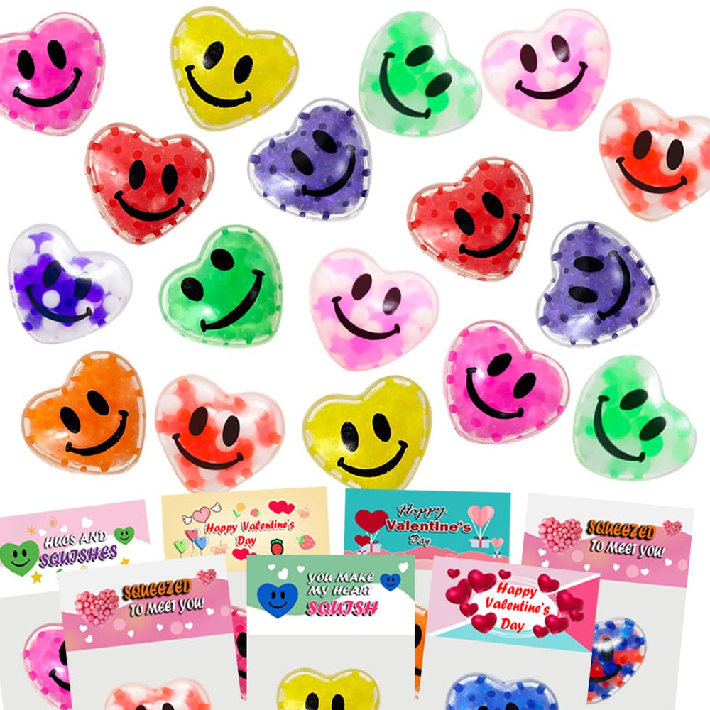 Cherislpy Valentines cards paired with squeeze balls, perfect for gift exchanges.