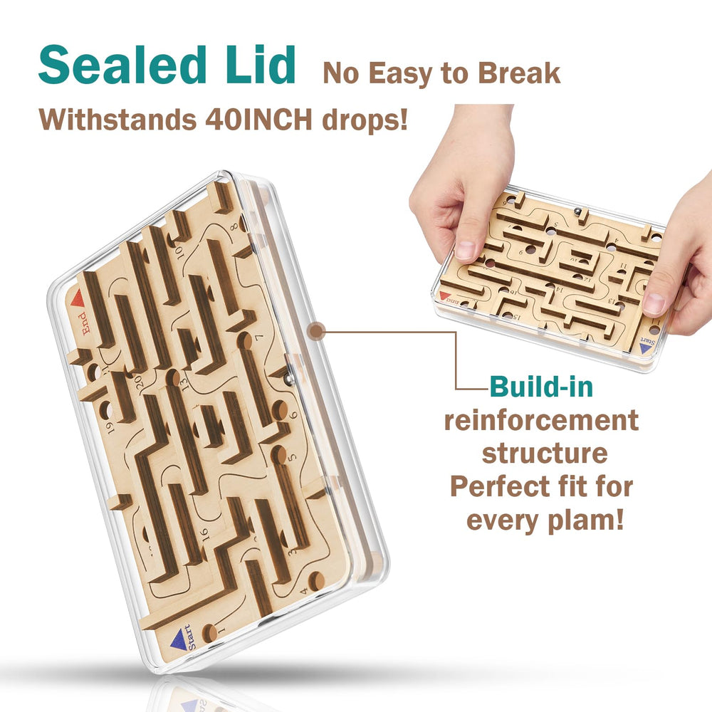 Cherosin handheld brain teaser wood for screen-free concentration.