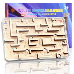 CHEROSIN wooden labyrinth maze game with marble path for patience and precision.