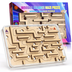 Cherosin wooden labyrinth maze tilt board for calm focus during study.