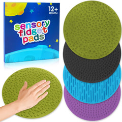 CHESLICR 4PC sensory wall fidget toys in bright colors promote focus and calm
