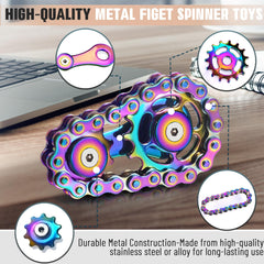 CHESLICR bike chain fidget with rhythmic sound for calming concentration