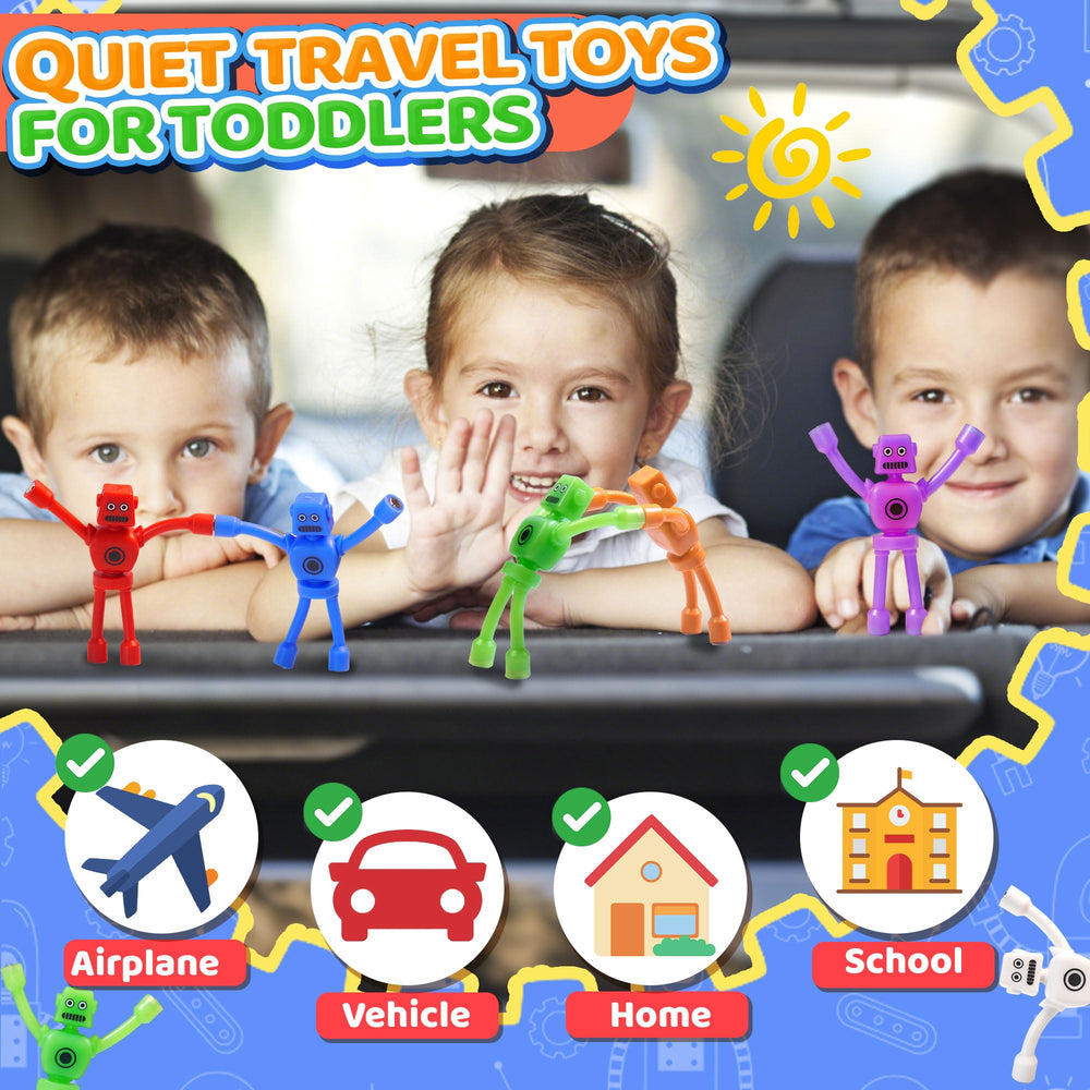 CHESLICR flexible magnetic robot figures, wraparound magnets for safe manipulation