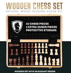 Chess Armory extra queen pieces included for flexible setups.