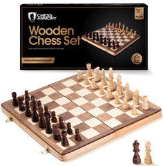 Chess Armory fifteen-inch board folded for compact storage.