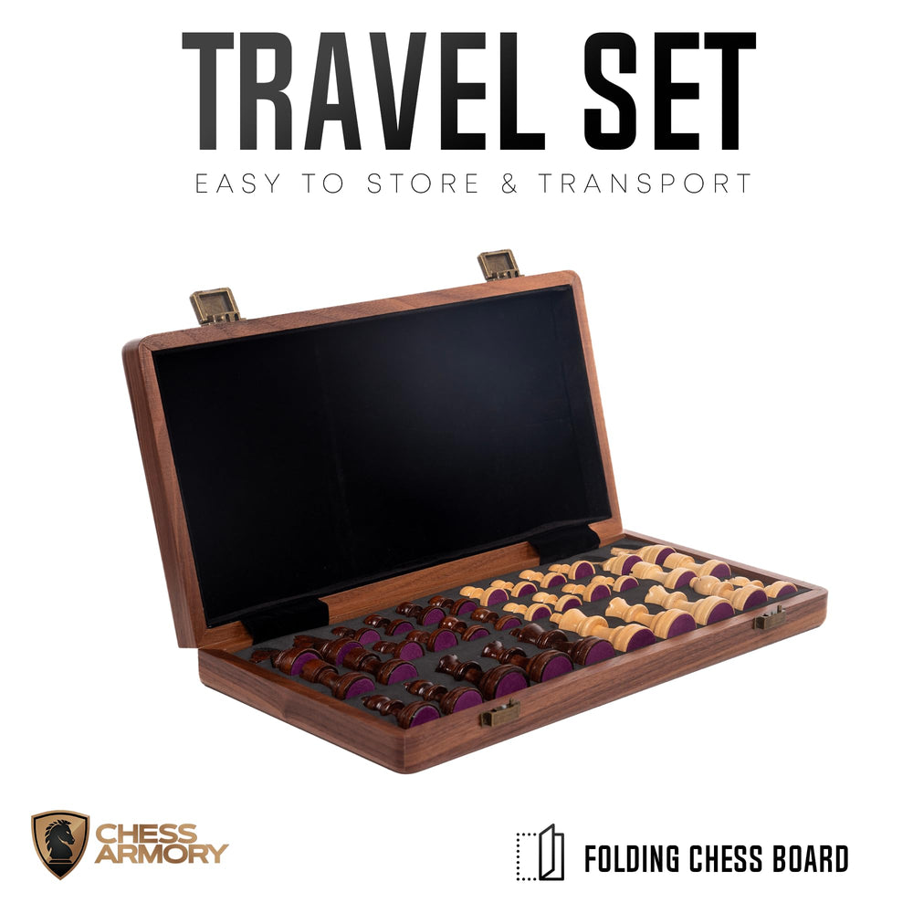Travel-ready Chess Armory set for on-the-go matches