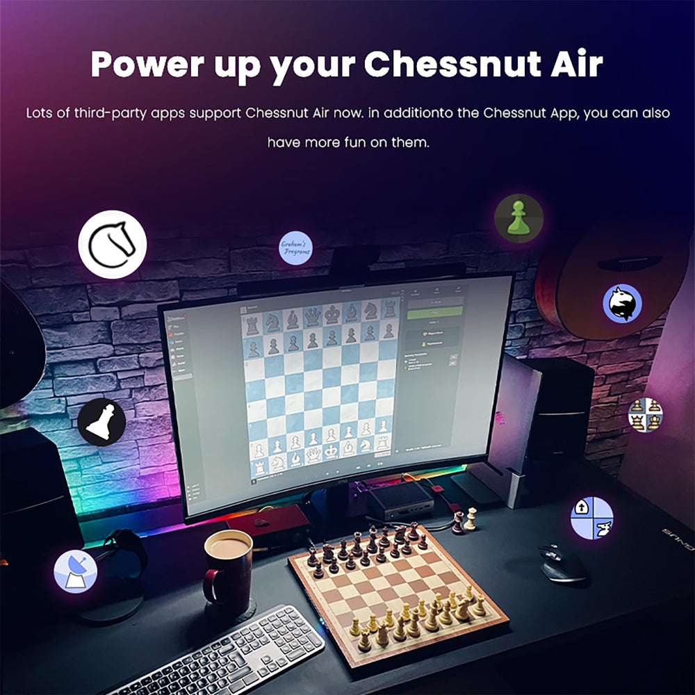 Chessnut Air sensor pieces ensure accurate move recognition