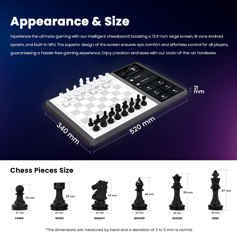 Chessnut Evo LED lighting enhances ambiance and move visibility