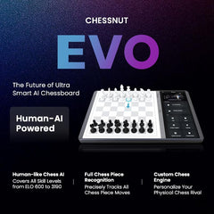 Chessnut Evo Maia engine graphics showing AI analysis at a glance