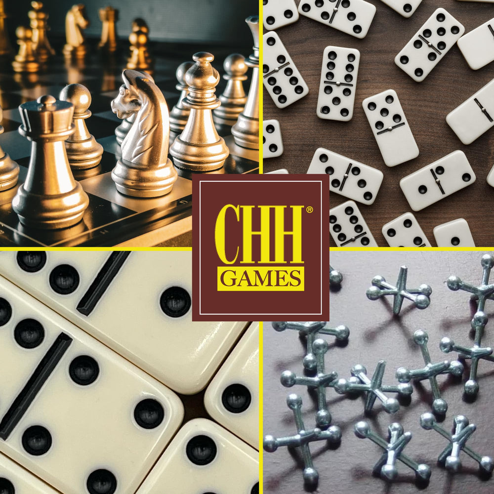 CHH gift-ready domino set in a box, ideal for occasions and celebrations.