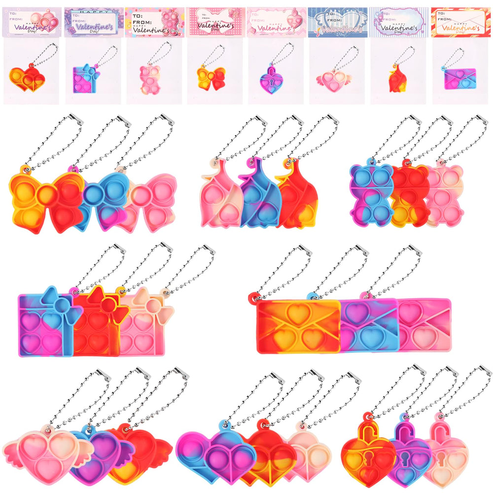 CHHOEAV rose-design pop keychain perfect for classroom gifts