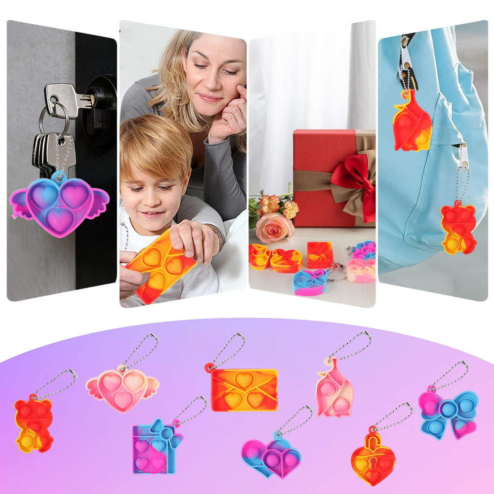 CHHOEAV mixed-design pop keychain set supports inclusive gifting