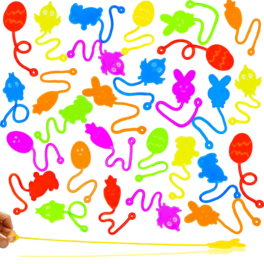 CHHOEAV Easter chick sticky hand in joyful hues, ideal for classroom rewards and gifts.