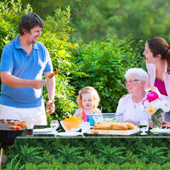 Chiazllta forest path tablecloth easy-to-clean surface for quick party prep.