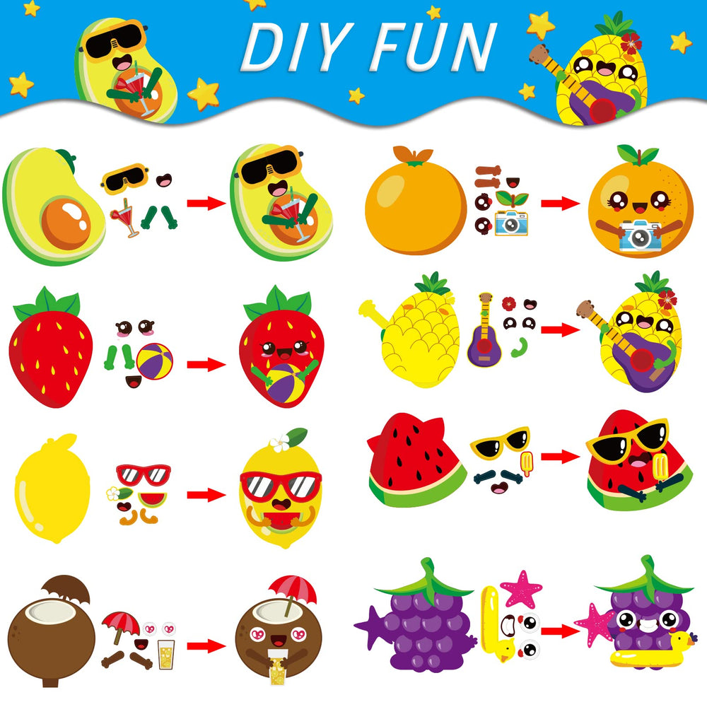 Chiazllta colorful fruit pattern cards inspire creativity in children.