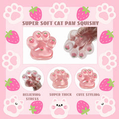 Chicooan desk decor cat paw squishy adds playful vibes.