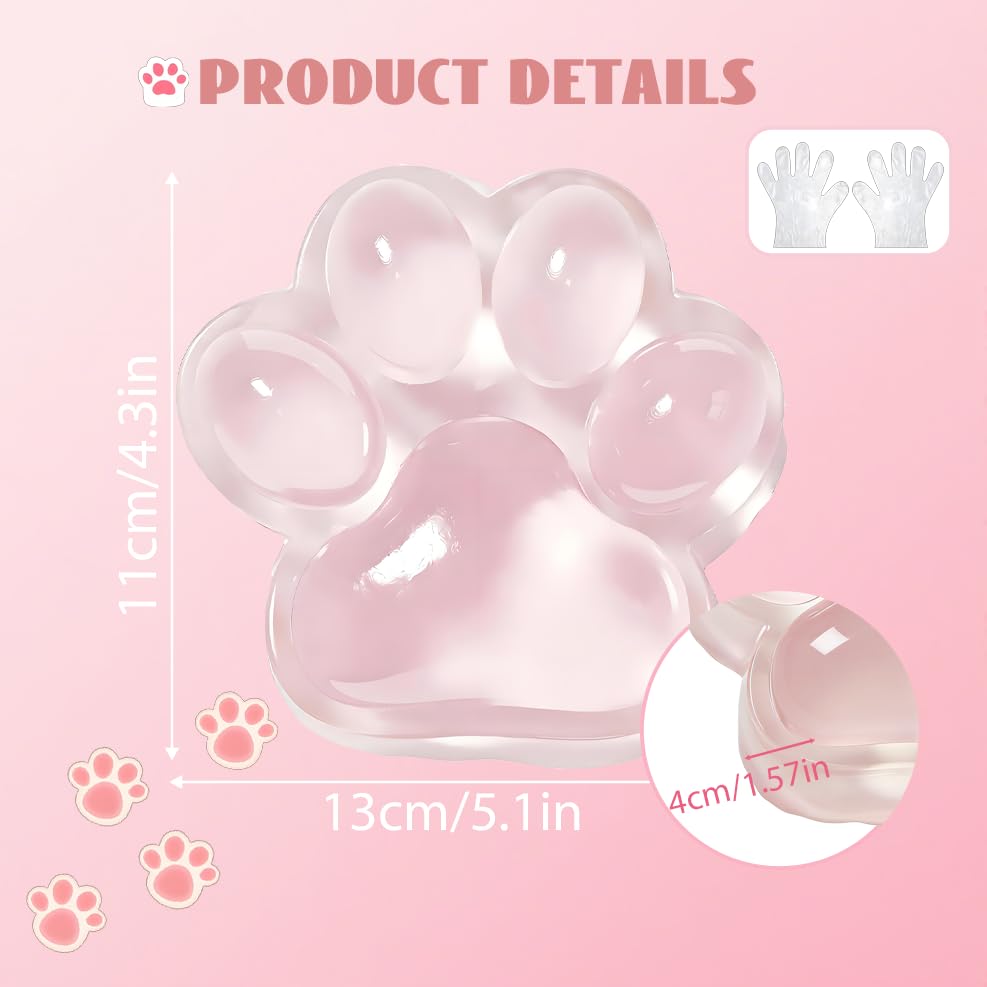Chicooan 5-inch paw squishy provides deeper relief with bigger paws for calm focus.