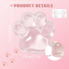 Chicooan 5-inch paw squishy provides deeper relief with bigger paws for calm focus.