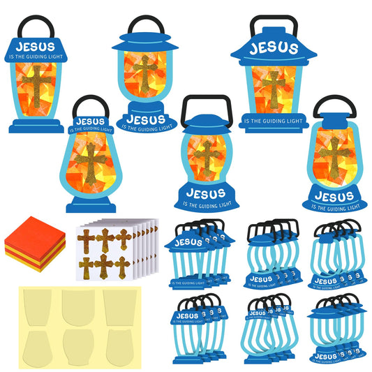 Chiisong Jesus Lights the Way cross sign kit ready for simple assembly in Sunday school.