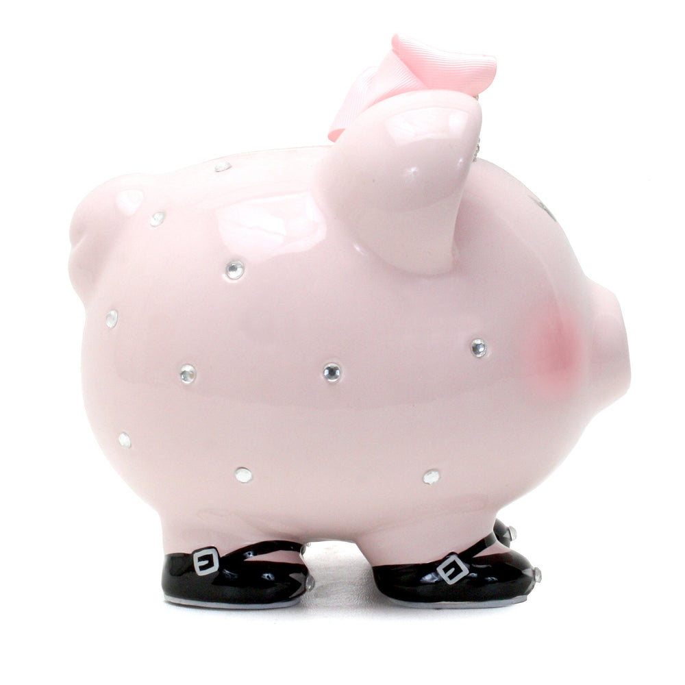 Child to Cherish piggy bank princess hand-painted—vibrant colors that endure with use