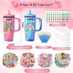 Childeuphoria Valentines watercolor paints and sheets: vibrant colors for creative card making.