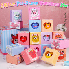 ChildFun valentines box labels with To and From for simple gifting