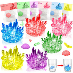 CHILDGO Valentines crystal kits 24-pack with colorful crystals for classroom gifting.