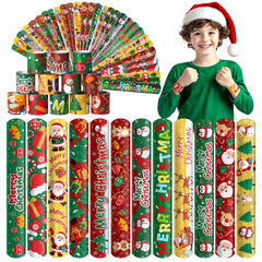 Childom Christmas tree slap bracelet, ideal as party favors and festive wear.