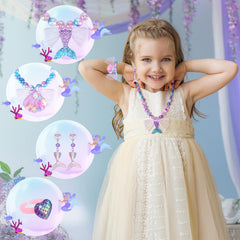 Chillife mermaid earrings with soft pads protect ears during dress-up