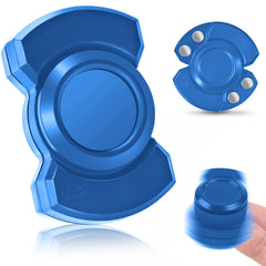 Chilvil 3-in-1 fidget spinner blue front view for focused work and calm moments