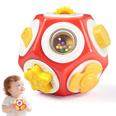 Chilvil Busy Cube star rattle for tactile exploration and engaging baby playtime