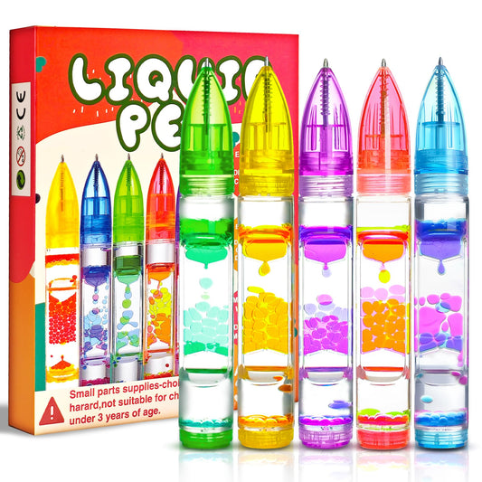 Chilvil liquid pen bubbles drift creating a calming visual focus.