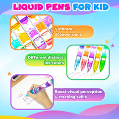 Chilvil liquid pen mini hourglass design adds playful visual cue.