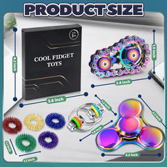 Chilvil metal fidget spinner for smooth spins and focus