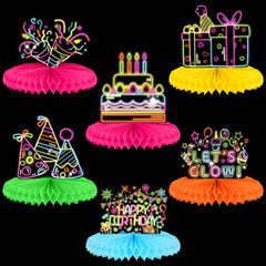 Chinco glow centerpiece with balloons and stars lights up birthday tables