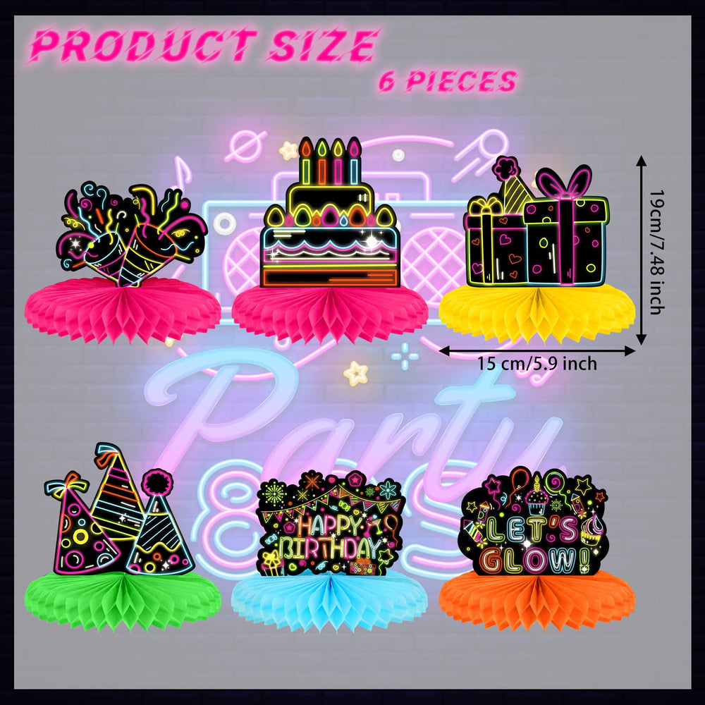 Chinco glow centerpiece featuring a gift box design to boost party vibe