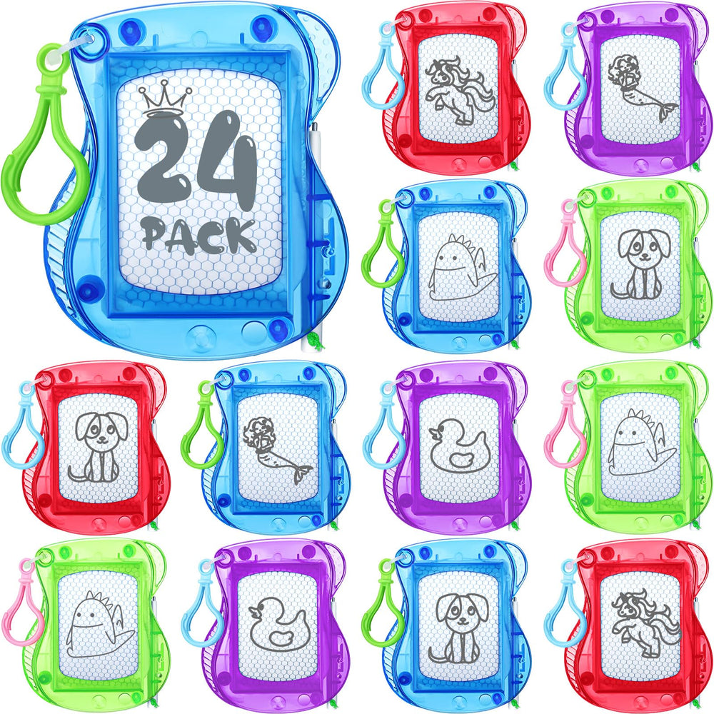 Chinco mini magnetic doodle board on backpack keychain for quick creativity.