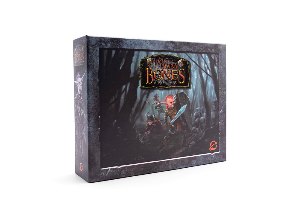 Chip Theory Games Too Many Bones cover art showing Gearlocs ready to roll solo or co‑op